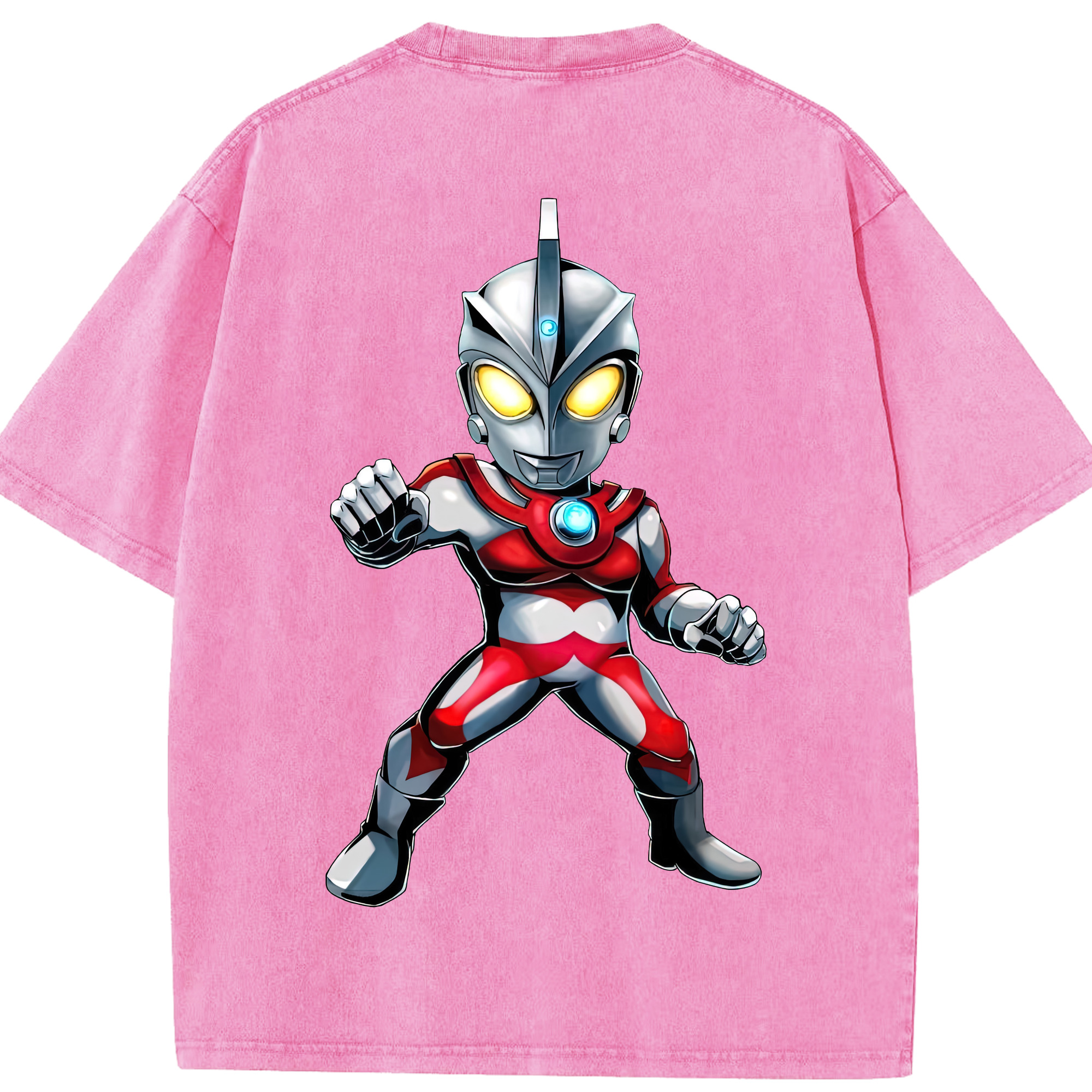 （画像用） ウルトラマン Ultraman 綿100% ヴィンテージ風 半袖Tシャツ（背面プリント）
